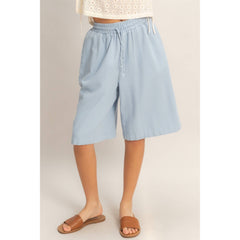 Elastic Waistband Shorts