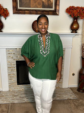 Leopard Accent Dolman Top