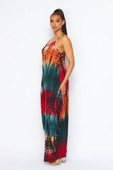 Tie Dye Tank Maxi Dress