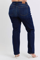 High Waist Straight Leg Jeans