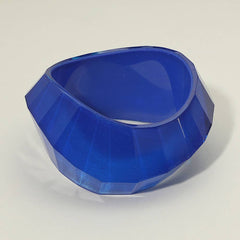 Bold Sculpted Resin Bangle Bracelet