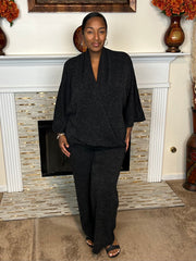 Boundless Ribbed Wrap Top & Pant Set