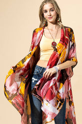 Abstract Modern Art-Inspired Kimono