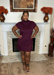 Everyday Elevated Mock Neck Mini Dress