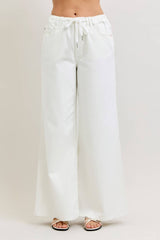 HW Featherweight Palazzo Rose Gold Trim W/ Elastic WB