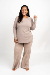 Weekend Ease Wide Leg Sweatpants (OP-4327)