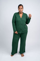 Quilted Jacket And Pants Set