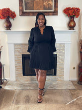 Long Sleeve Woven Dress