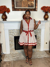 Striped Belted Shirt Dress