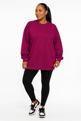 Cozy Comfort Fleece Tunic Sweatshirt (OT-4386)
