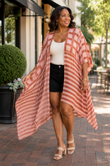 Flamingo Linear Horizon Kimono (SKU C1A148-2)