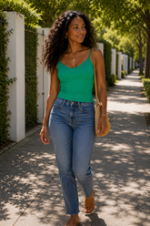 Double Layered V-Neck Cami