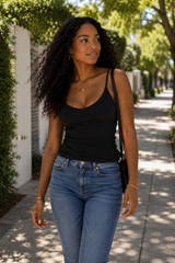 Double Layered V-Neck Cami