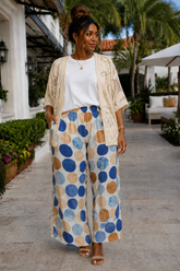 Open-Knit Crochet Kimono Cardigan – Oversized Lightweight Layering Piece