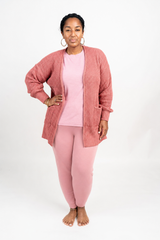 Cozy Layers Waffle Cardigan (TW-2734)