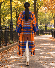 Kasia Printed Tassel Maxi Cardigan