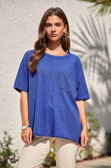 Cotton Slub Knit Top