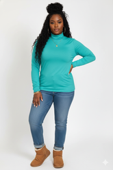 Plus Everyday Luxe Mock Neck Top