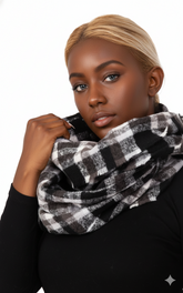 Multi Color Tartan Plaid Infinity Scarf