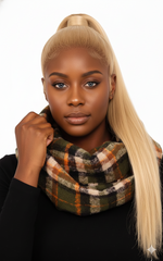 Multi Color Tartan Plaid Infinity Scarf