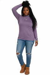 Plus Everyday Luxe Mock Neck Top