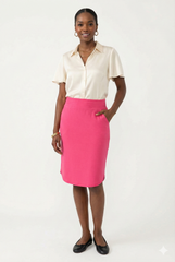 Tulip Hem Skirt (Plus)