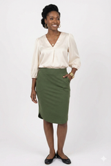 Tulip Hem Skirt (Plus)