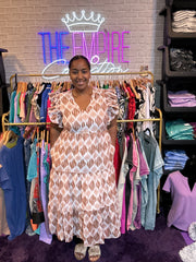 Geometric Midi Dress