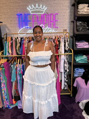 Sunkissed & Snatched Linen Skirt Set