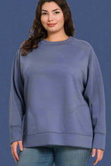 Scuba Pullover Side Slit Jogger Set