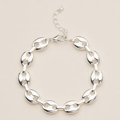 Adjustable Oval Link Bracelet