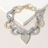 Heart of Grace Toggle Bracelet