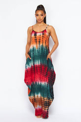 Tie Dye Tank Maxi Dress
