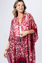 Punch Paisley Border Kimono