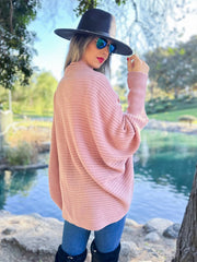 Soft Rib Knit Shrug Cardigan