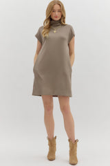 Everyday Elevated Mock Neck Mini Dress