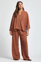 Boundless Ribbed Wrap Top & Pant Set