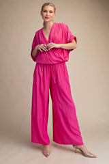 Wide Leg Drawstring Pants