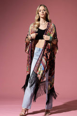 Marigold Fringe Kimono