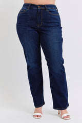 High Waist Straight Leg Jeans