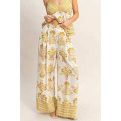 Wide-Leg Printed Palazzo Pants