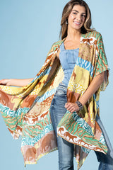 Safari Sunrise Viscose Kimono