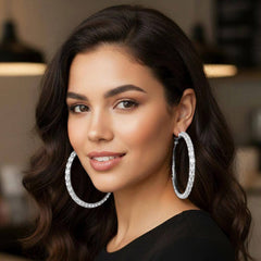 Power Hoop Statement Earrings