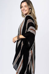 Graphite Stripe Kimono