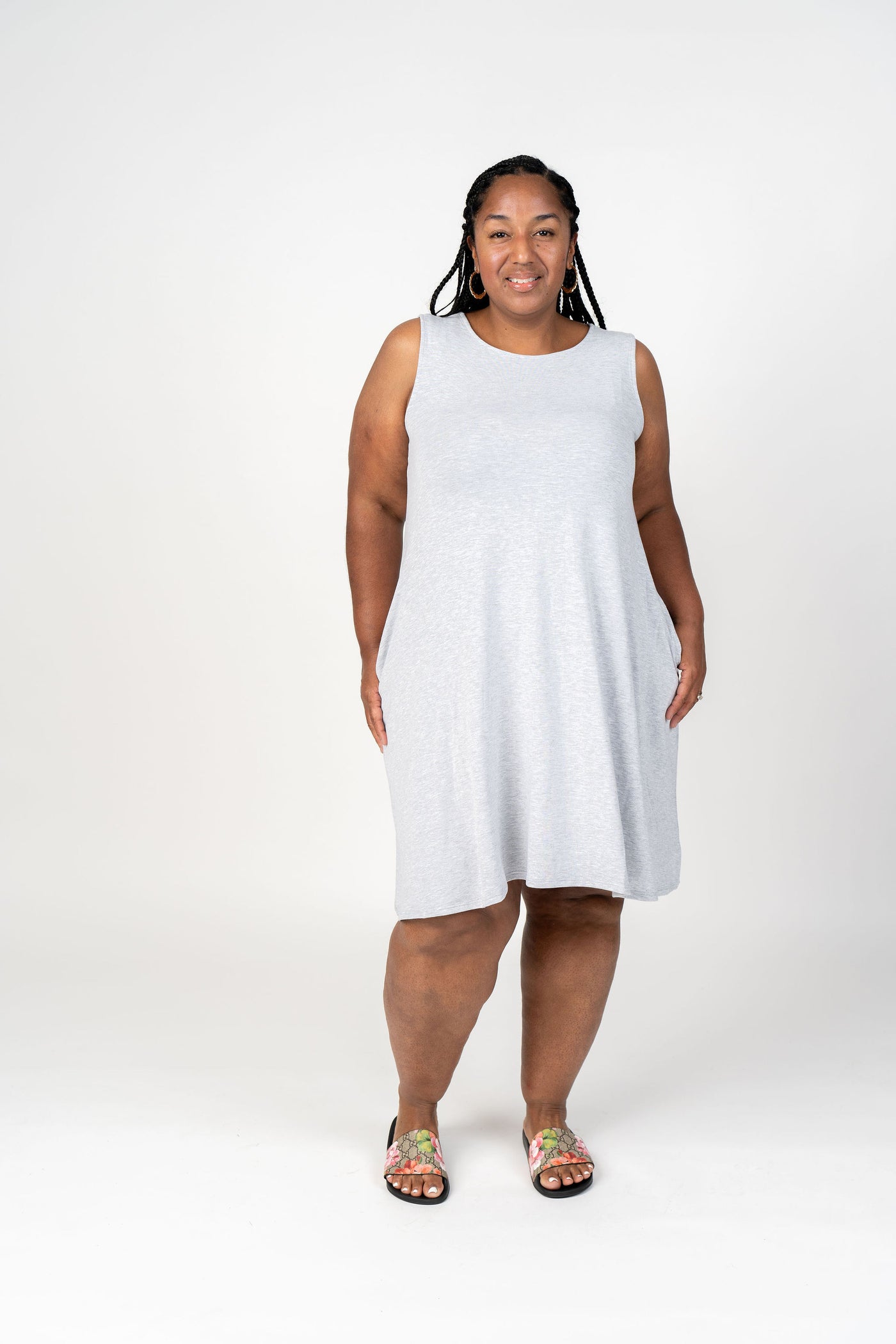 Swing Dress Heather Grey