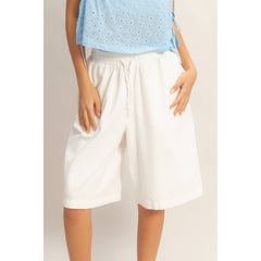 Elastic Waistband Shorts