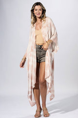Blush Shibori Tie-Dye Kimono