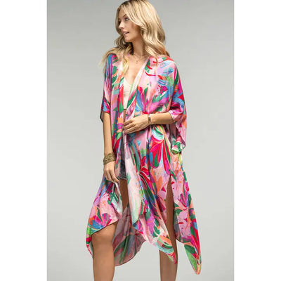 Botanical Floral Kimono