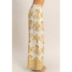 Wide-Leg Printed Palazzo Pants