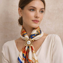 Pearl Elegance Scarf Ring